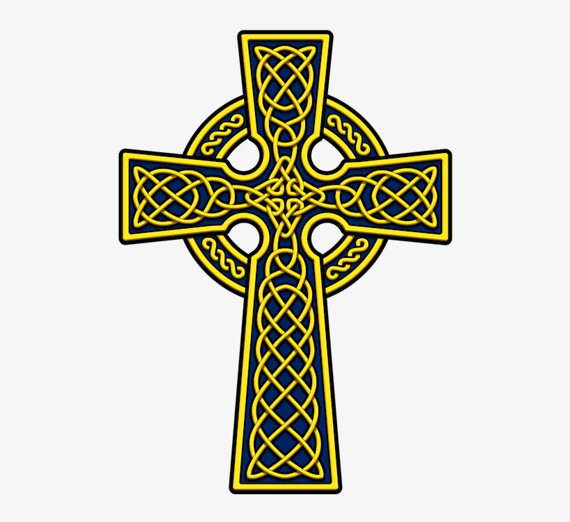 Trace Your Irish Family History - Celtic Cross Black And White, transparent png download