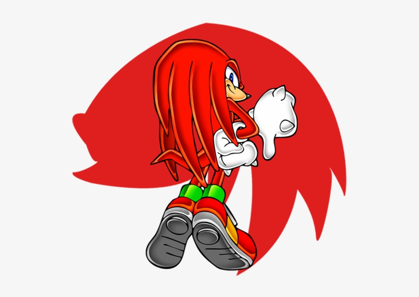 Art By Sega - Knuckles The Echidna Profile, transparent png download