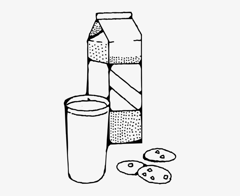 And Clip Art At Clker Com Vector - Milk Clipart Black And White, transparent png download