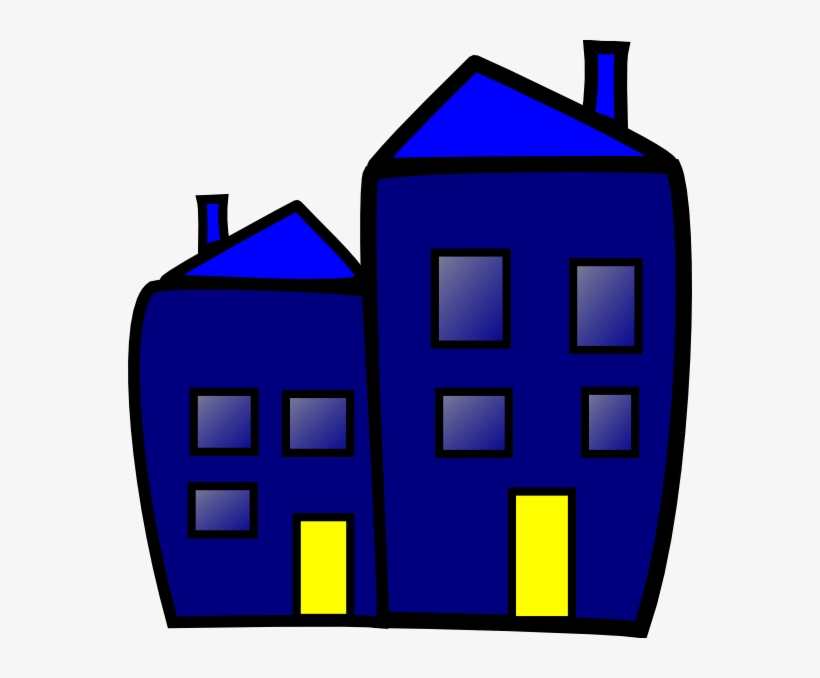 Clip Art At Clker Com Vector Online - Blue Building Clipart, transparent png download