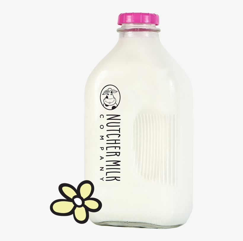 Big Milk Glass Bottle, transparent png download