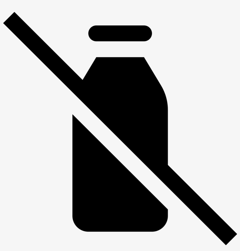 The Icon Is A Depiction Of A Milk Glass Bottle - Milk, transparent png download