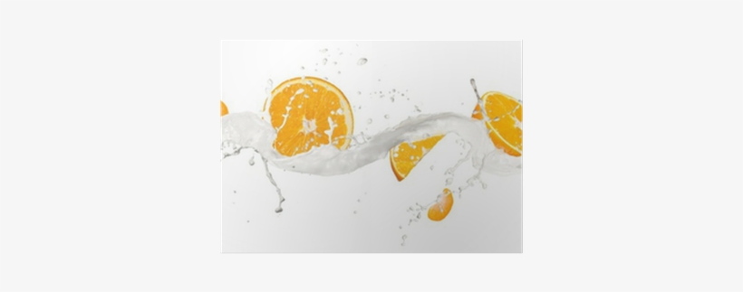 Oranges In Milk Splash, Isolated On White Background - Alana Mitchell Powerful Daily Vitamin C Moisturizer, transparent png download