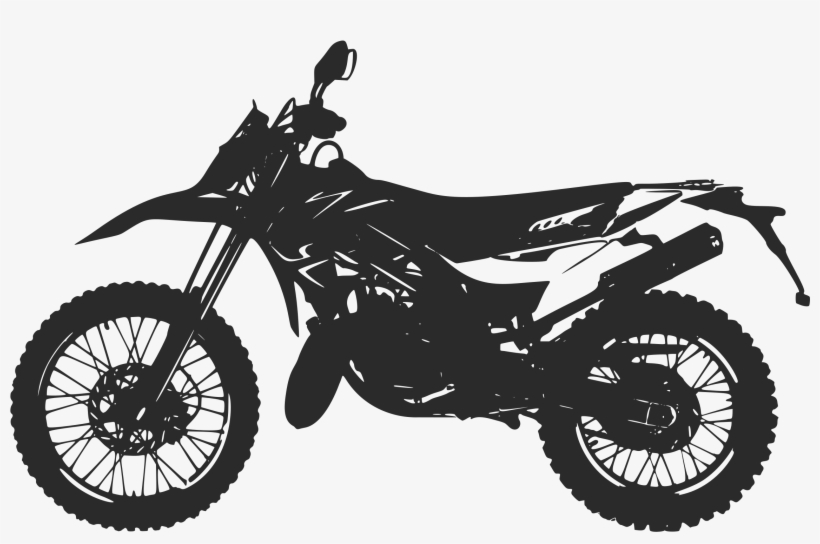 Clipart Motorbike Enduro Silhouette Big Image Png - Aprilia Rx 125, transparent png download