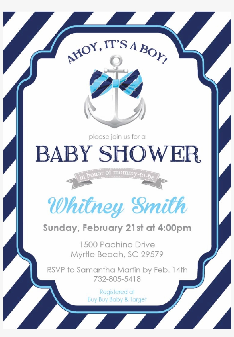 baby shower invitations its a boy