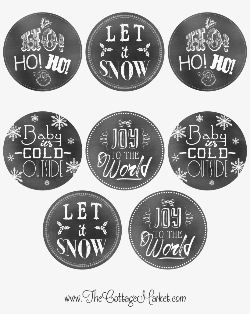 Free Holiday Printable Chalkboard Tags - Bee In Their Habitat, transparent png download