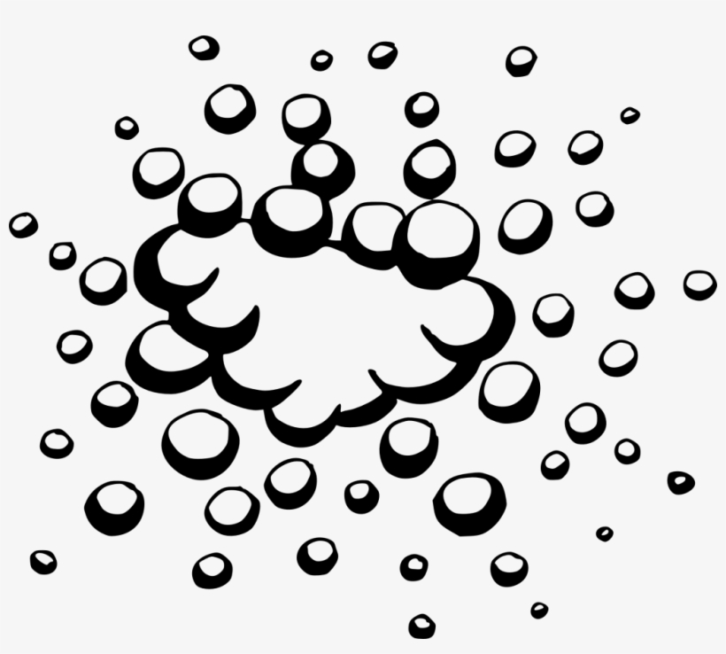 Png File Size - Black And White Bubbles Png, transparent png download