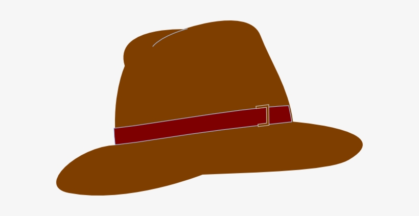 Brown Clip Art At Clker Com Vector - Men's Hats Clip Art, transparent png download