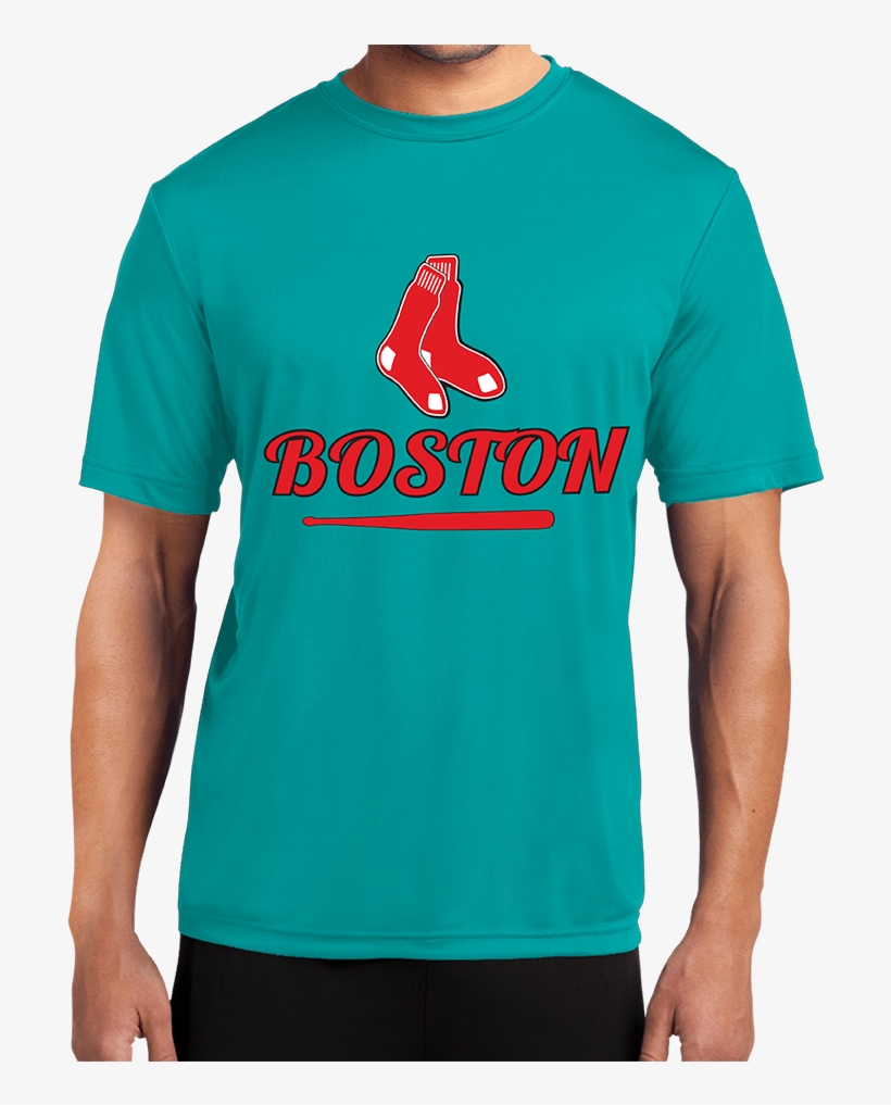 Boston Red Sox - Mens Black Penguin Power Swim Moisture Wicking T-shirt, transparent png download