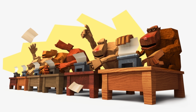 If I Let My Fingers Wander Idly Over The Keys Of A - Monkeys Typing, transparent png download
