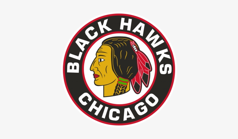 Chicago Black Hawks Logo, 1941-1955 - Chicago Black Hawks Logo 1941, transparent png download