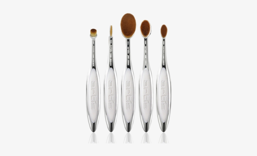 Artis Elite Mirror 5 Brush Set Bottom View With Reflection - Artis Brushes, transparent png download