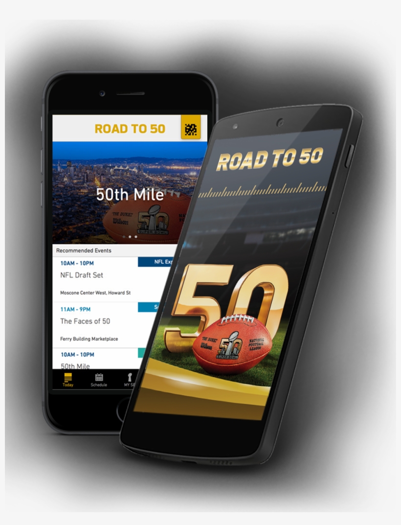 Road To 50 App - Super Bowl 50, transparent png download