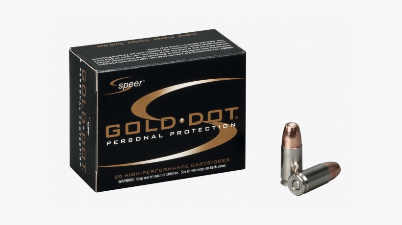 Speer Ammo 23913 Gold Dot 327 Federal Magnum 100 Gr - 45 Auto 200 Grain Speer Gold Dot Actual Fired Expanded, transparent png download