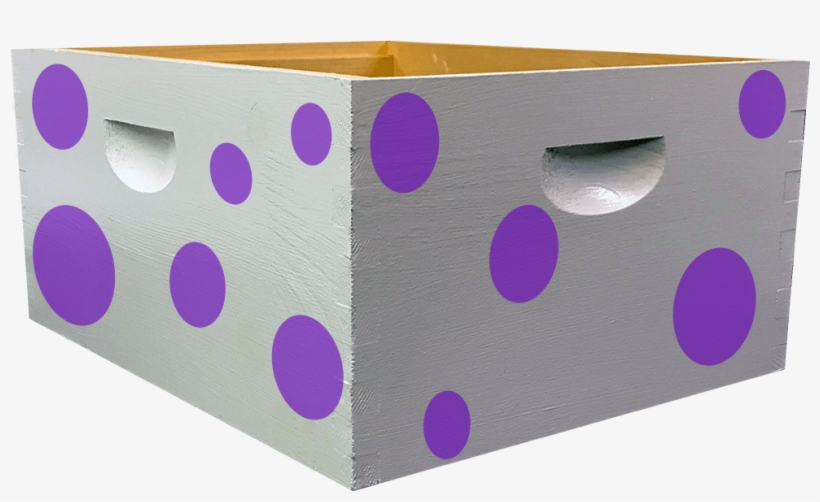Purple Polka Dot Bee Box Decal Kit - Color, transparent png download