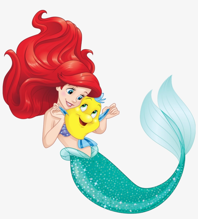 Disney Princess Ariel, Disney Girls, Disney Art, Disney - Ariel And Flounder Png, transparent png download