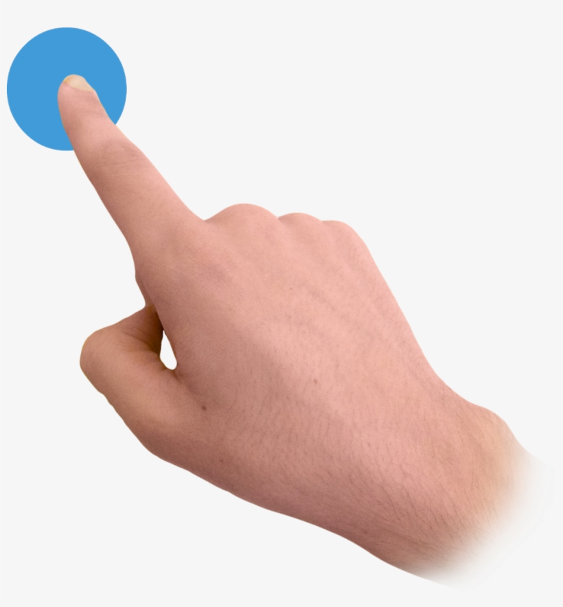 Touch Finger Image - Index Finger Touch Png, transparent png download