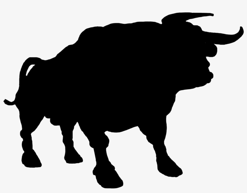 Bull Silhouette Clipart Silhouette Pinterest - Bull Silhouette Png, transparent png download