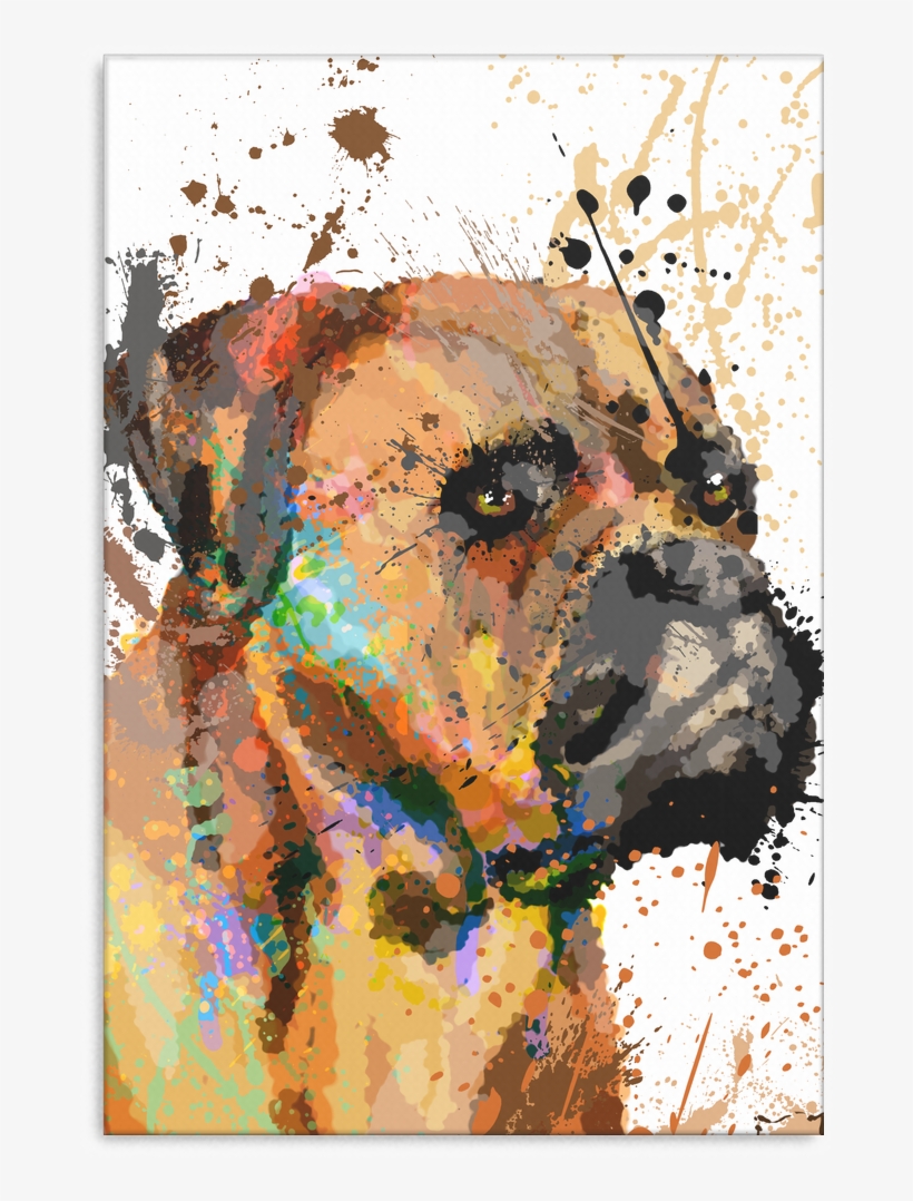 Bull Mastiff Canvas P11 - Brown Bear, transparent png download