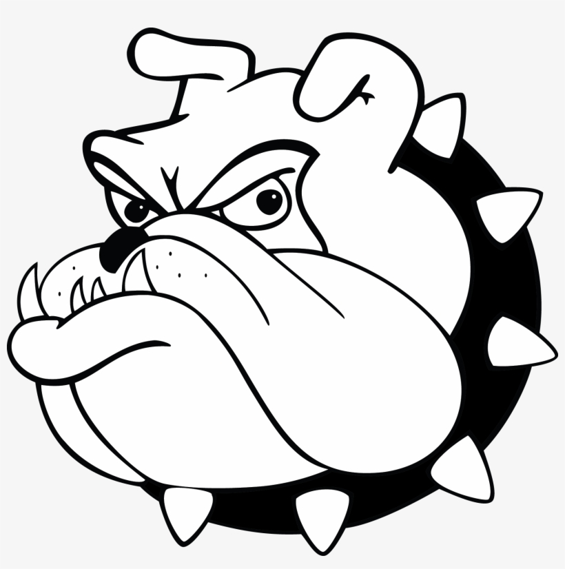 Chisholm Trailmiddle School - Bulldog Images Black And White, transparent png download