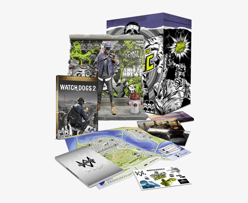 574d3fa60c8ee4bd5d8b4567 Watch Dogs 2 Gold Edition Xbox One Png Image Transparent Png Free Download On Seekpng