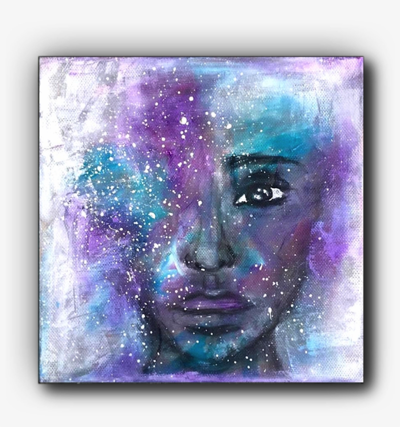 Female Portrait Acrylic Painting Nika Rouss 555×688 - Painting, transparent png download