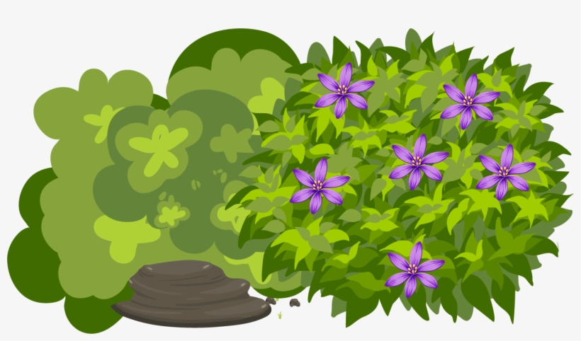 Vector Bush Shrub - Bushes Clipart, transparent png download