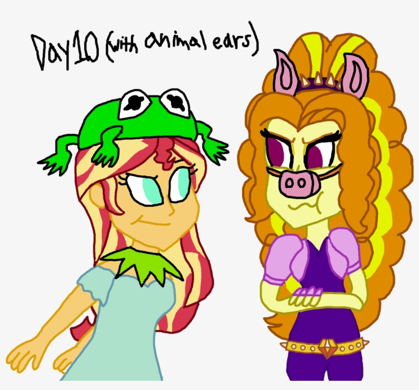 30 Day Otp Challenge, Adagio Dazzle, Animal Ears, Artist - Cartoon, transparent png download