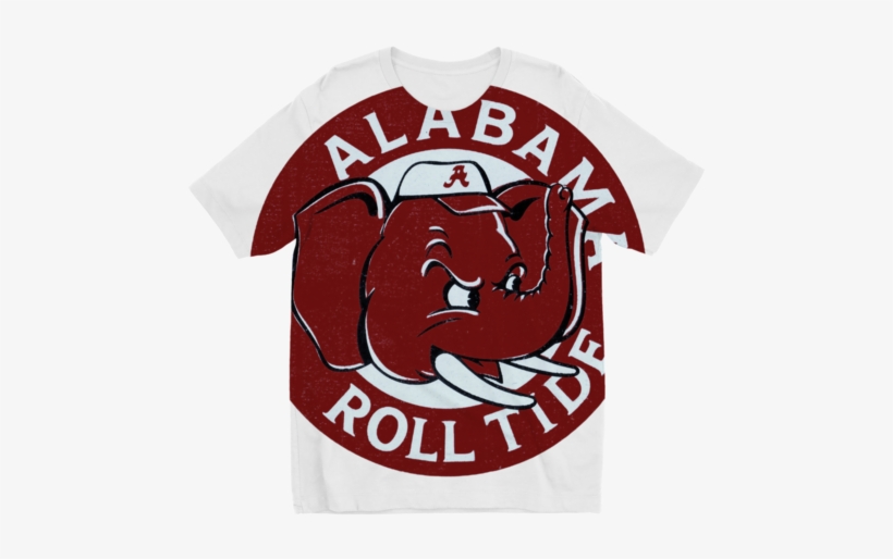 1960's Alabama Crimson Tide Art ﻿sublimation Kids T-shirt - Bull, transparent png download