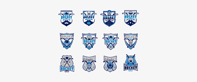 Vector Set Of Ice Hockey Badges, Stickers, Emblems, - Vector Graphics, transparent png download