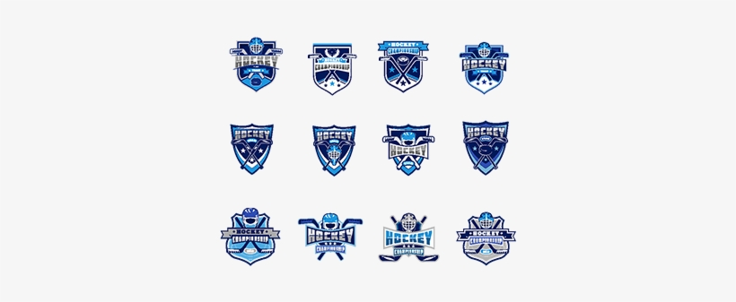 Vector Set Of Ice Hockey Badges, Stickers, Emblems, - Vector Graphics, transparent png download