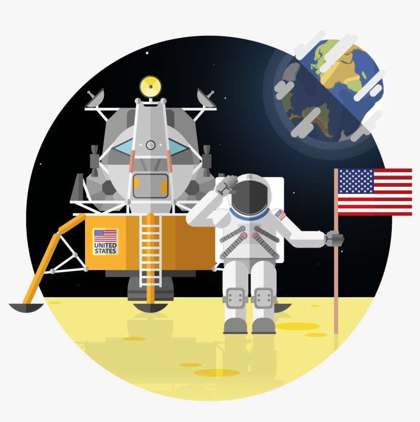 Les Premiers Pas Sur La Lune, Appolo 11,, transparent png download