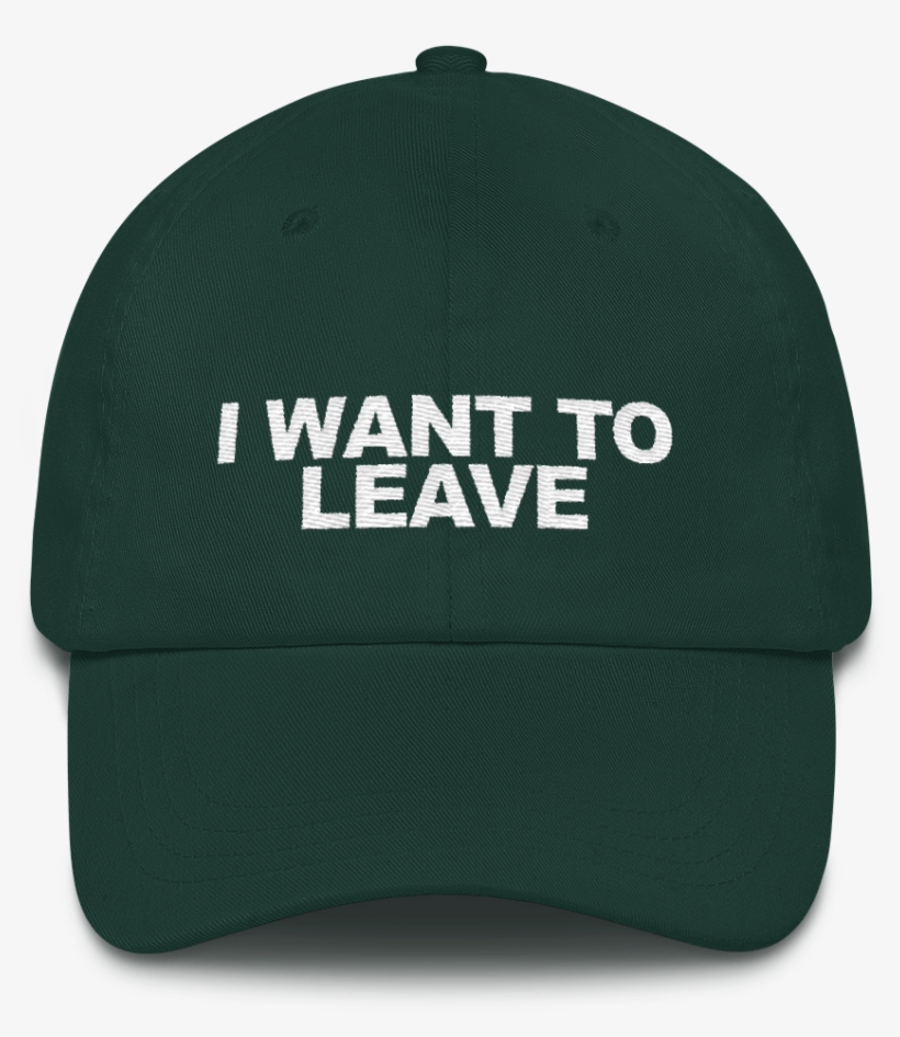 I Want To Leave Hat Cap Embroidered X-files Geek Nerd, transparent png download