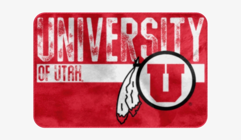 Utah Utes Foam Rug Bathroom Mat "worn, transparent png download