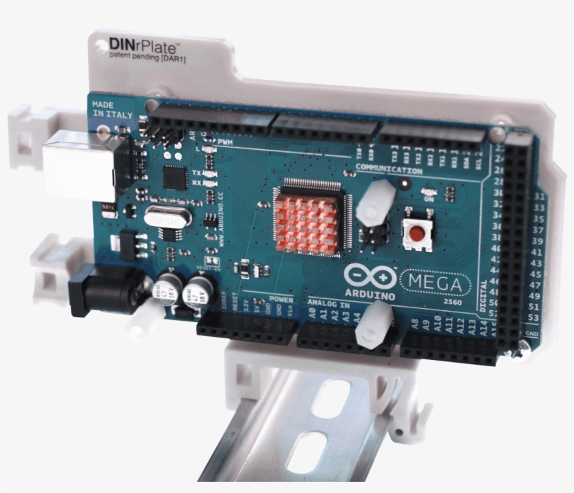 Arduino Rail Bracket For Uno/mega, Grey Frei Dar1-gr PNG Image ...