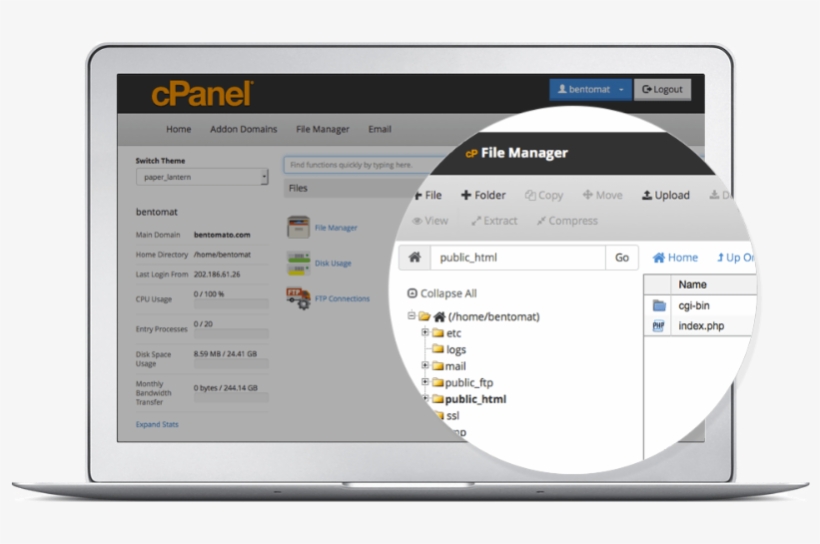 Cpanel Also Provides A Full Phpmyadmin Interface To PNG Image ...