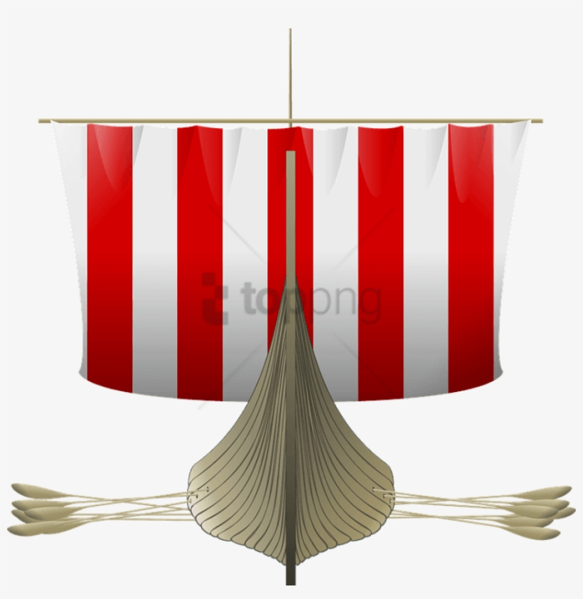 Viking Longship Clip Art Free Vector - Viking Ship Framed Tile, transparent png download