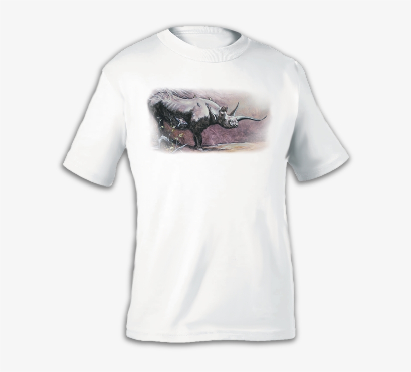 Gerti The Black Rhino White T-shirt - Australian Cattle Dog, transparent png download