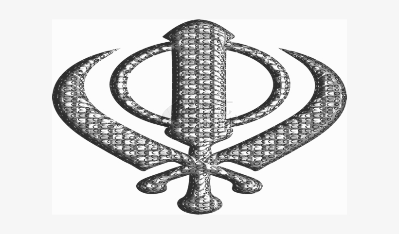 Sikh Religion Dharma Khanda Black White Criss Cross - Peace Symbols, transparent png download