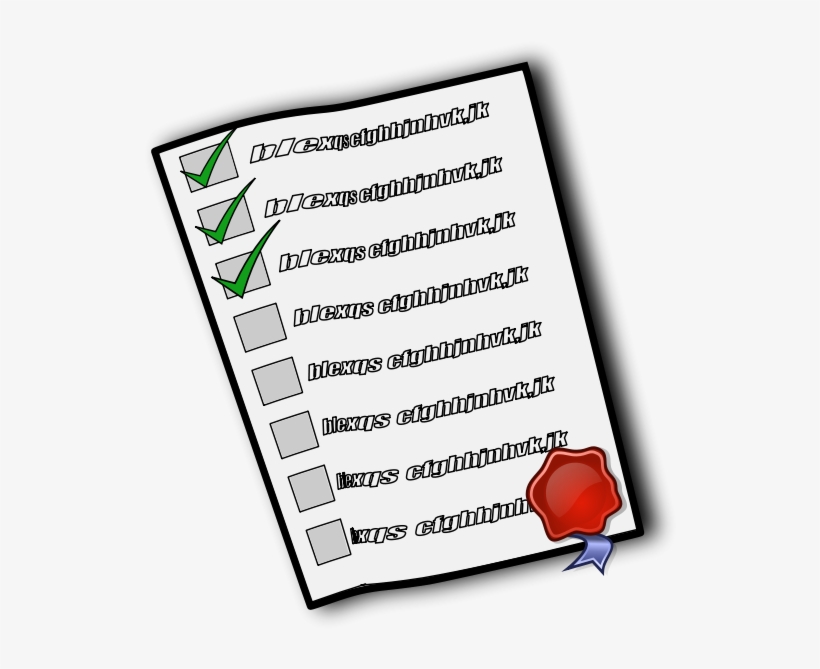 Check List Clipart Png, transparent png download