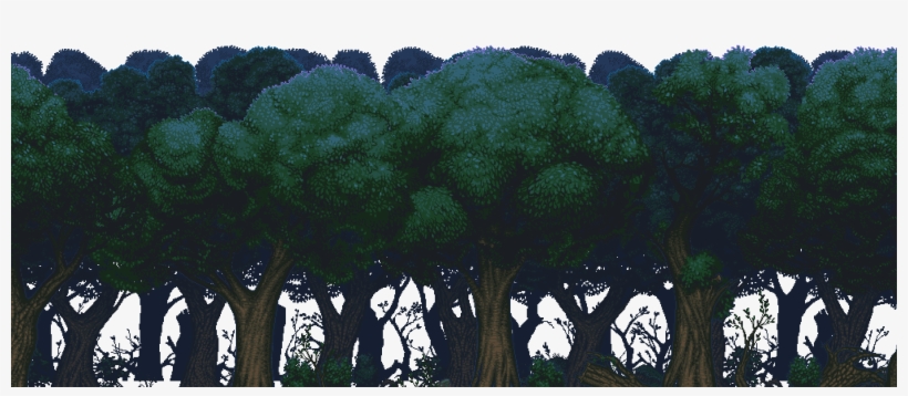 Bit Forest - Forest Background Platformer, transparent png download