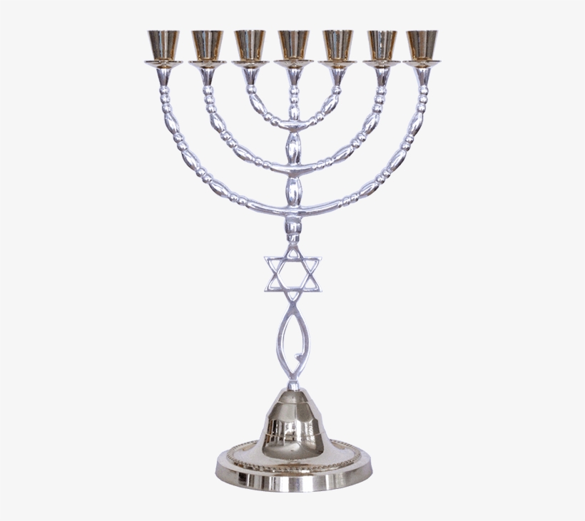 Menorah With Messianic Symbol - Symbol, transparent png download