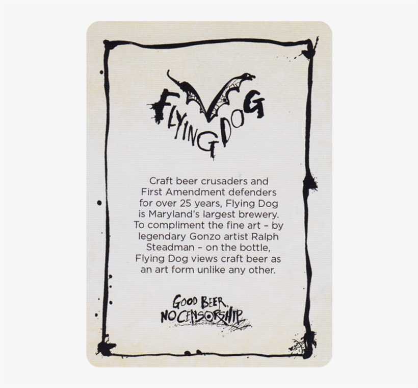 Playing Cards Flying Dog 19 Grande - Flying Dog Grey Tee Shirt, transparent png download