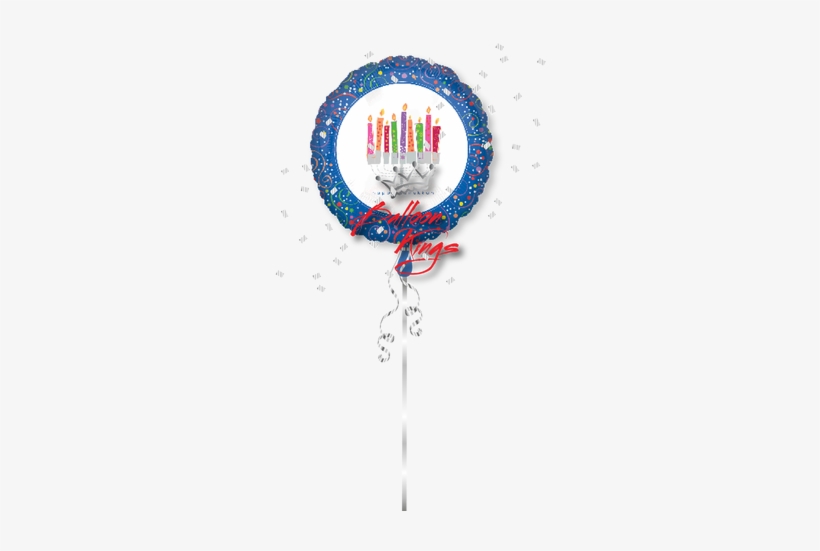 Happy Hanukkah Menorah - 18" Playful Menorah Balloon - Mylar Balloons Foil, transparent png download