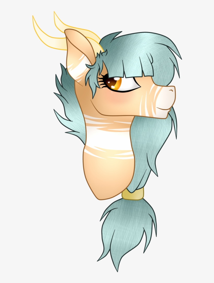 Cindypinkartje, Bust, Earth Pony, Female, Horns, Oc, - Cartoon, transparent png download