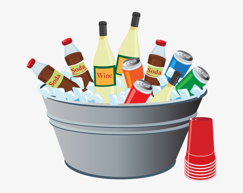 Picnic Clipart Barbecue Party - Drink Cooler Clip Art, transparent png download