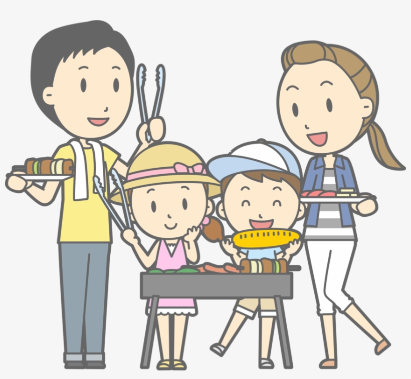 All Photo Png Clipart - Family Barbecuing Clipart, transparent png download