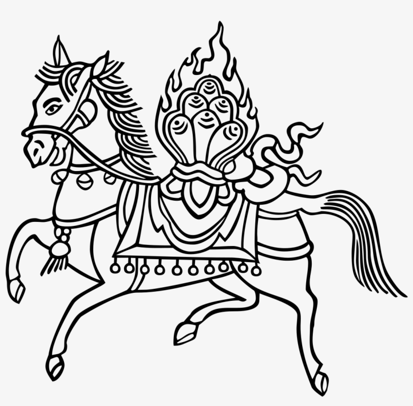 Tibetan Prayer Flag Wind Horse, transparent png download