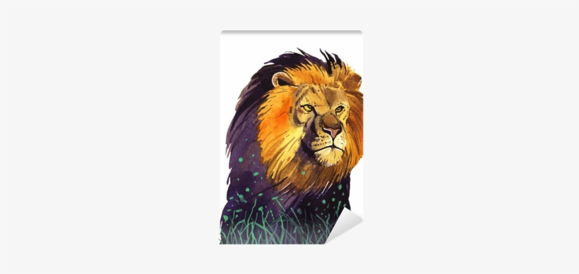 Lew Akwarela, transparent png download
