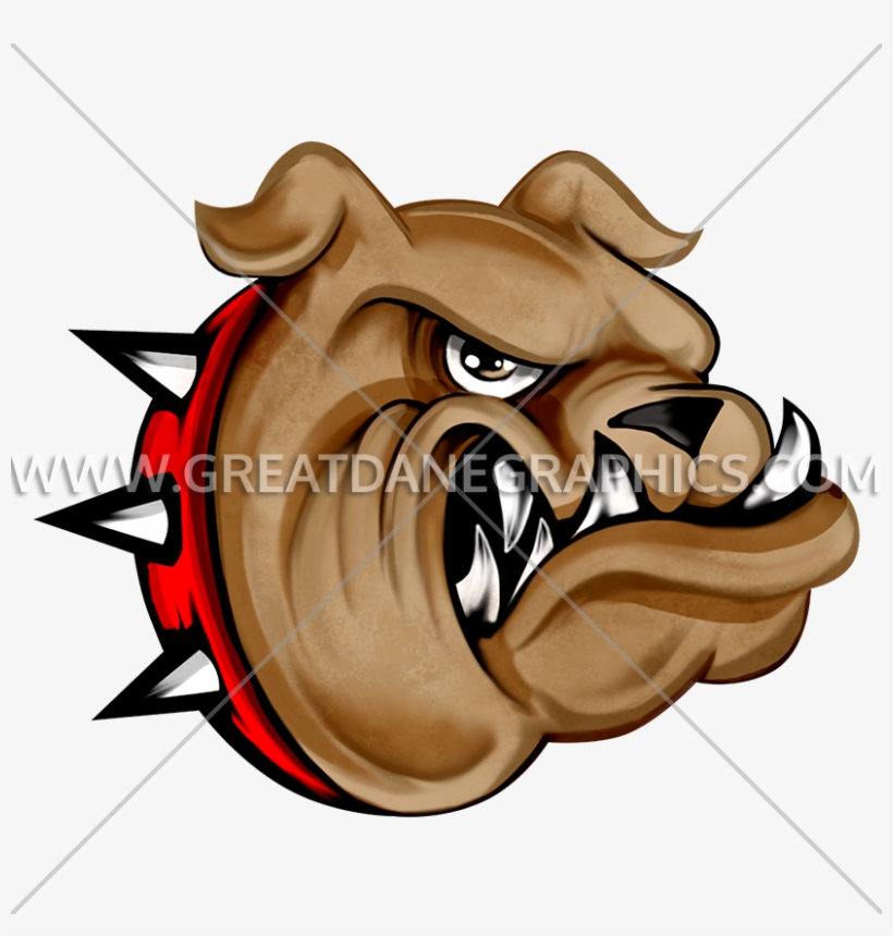 Spiked Collar Bulldog - T-shirt, transparent png download